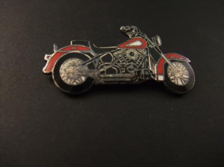 Harley- Davidson motor rood zilverkleur